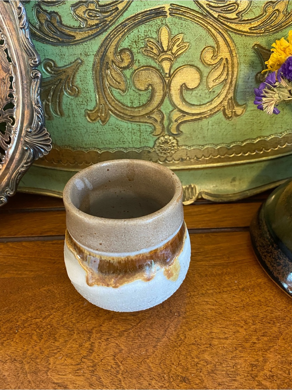 1970s Vintage Laurentian Pottery "Tundra" Creamer and Sugar Bowl - Picture 8 of 14